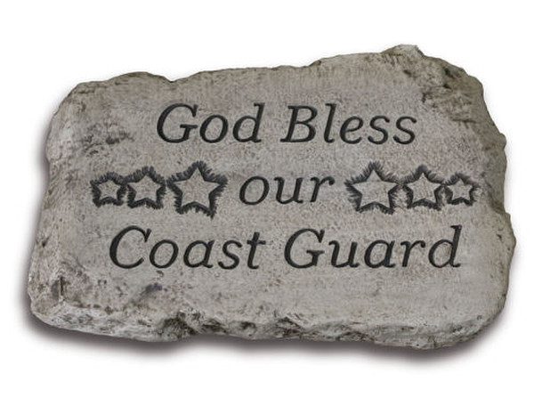 Coast Guard Soldier Sculpture Military garden stone statuary Stars
